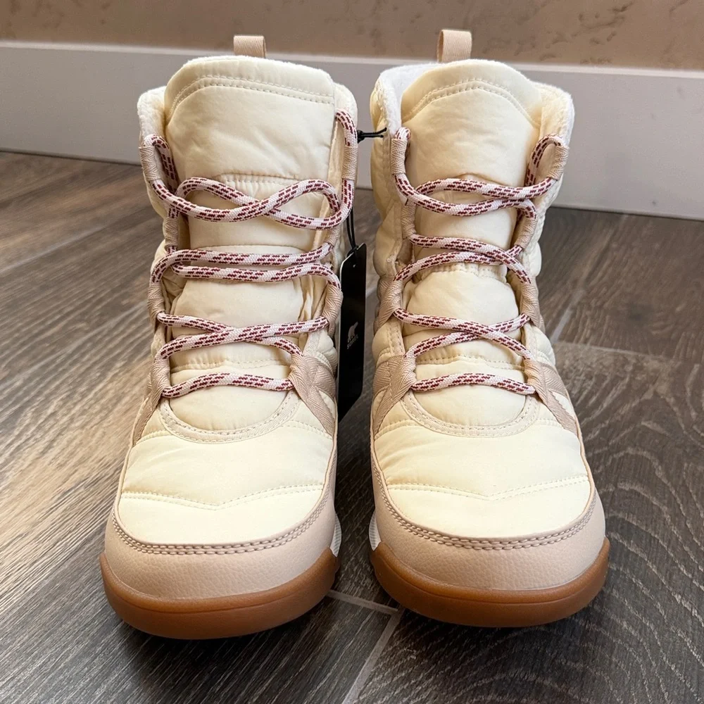 SOREL Women's Honey White Whitney II Plus Lace Waterproof Boots—10 - Picture 5 of 16